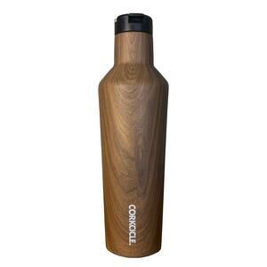 Corkcicle 16oz Wood Grain Canteen Water Bottle Insulated